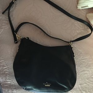 Black Kate Spade Leather Purse handle/crossbody
